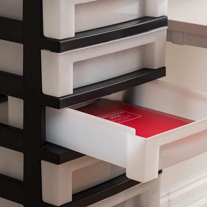 IRIS USA 2 Pack 10-Drawer Plastic Rolling Storage Cart Organizer - Image 8