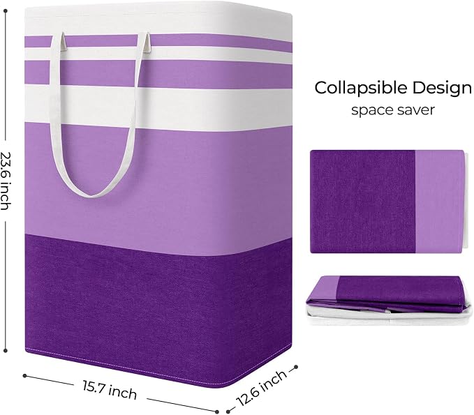 StorageRight Large Collapsible Laundry Basket Hamper - Image 2