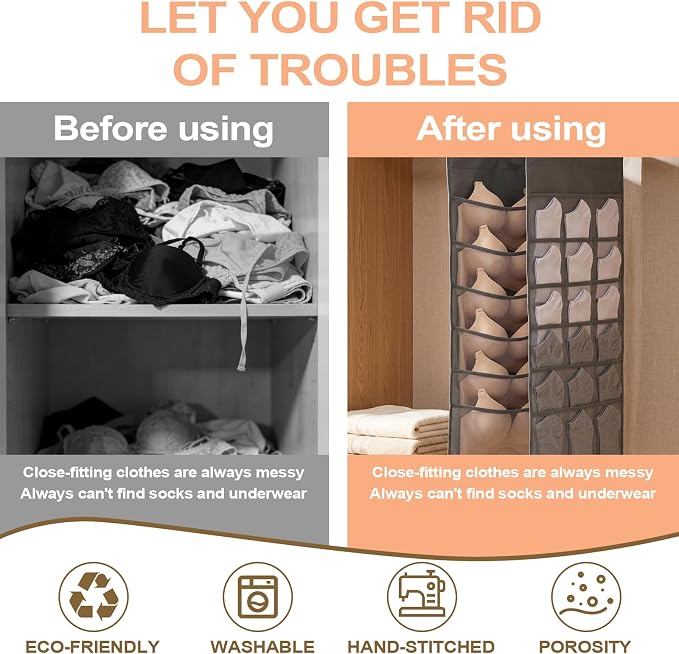 6 Tier Shelf Hanging Closet Organizer, Closet Hanging Shelf - Image 5