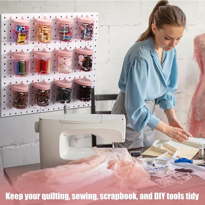 Unittype 20 Set Pegboard Organizer Accessories Peg Boards Jars - Image 7