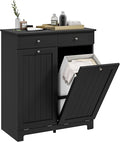 HOMCOM Laundry Cabinet with 2 Removable Baskets, Tilt Out Laundry Hamper with 2 by HOMCOM