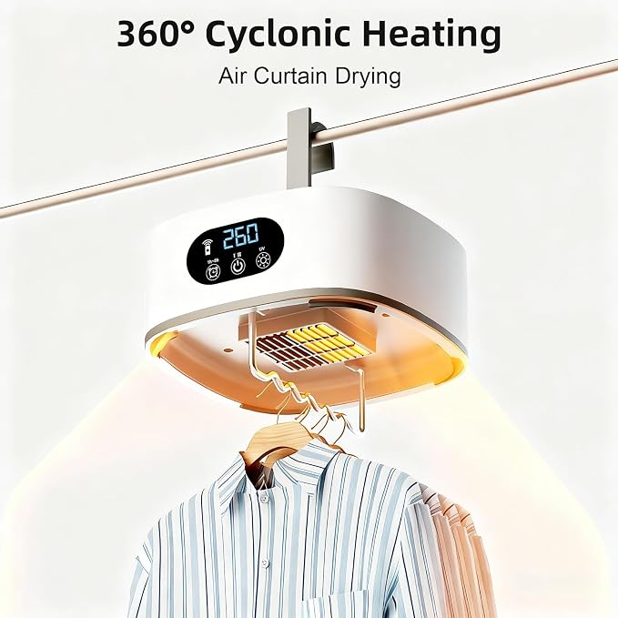 Portable Clothes Dryer, Compact & Foldable Electric Drying Machine - Image 2