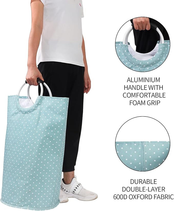 Dalykate Extra Large Laundry Basket 115L Collapsible Oxford Fabric Laundry - Image 4