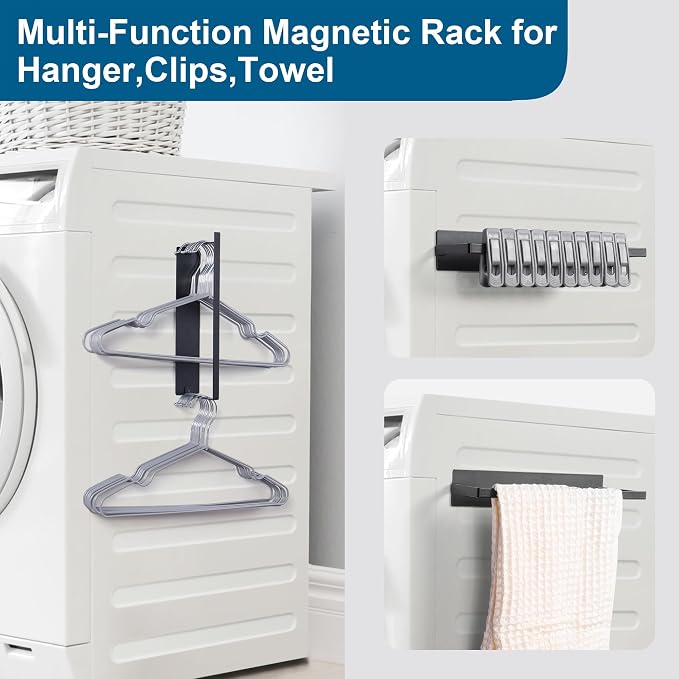 Magnetic Hanger Organizer Stacker, Clothes Hanger Storage Rack - Image 4