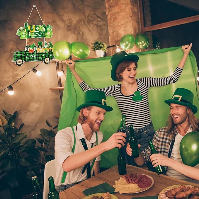 Ausril St Patricks Day Door Decorations, Irish Blessing Sign - Image 2