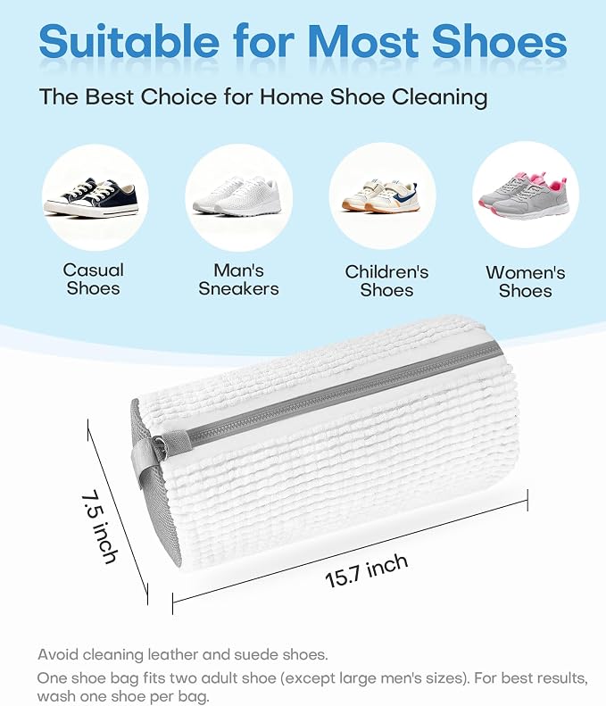 3-IN-1 Laundry & Shoe Washing Machine Bag Kit : Laundry Shoe Bag - Image 9