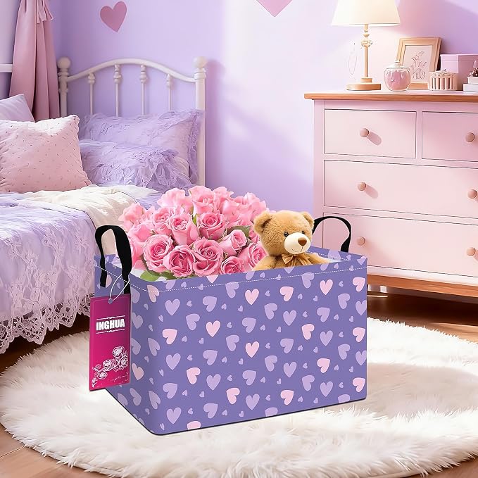 Rectangular Storage Basket Fabric Organizer Bin - Image 3