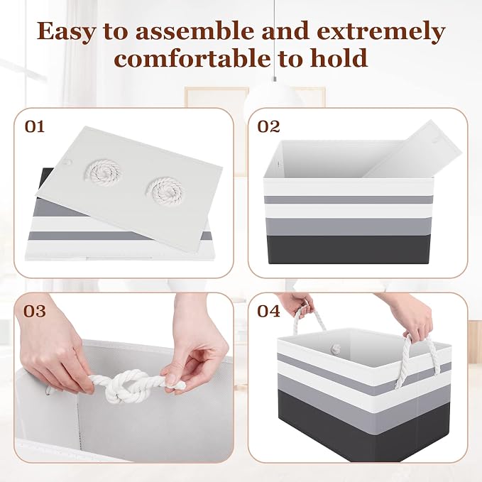 Fab totes Storage Bins, Foldable Storage Baskets - Image 6