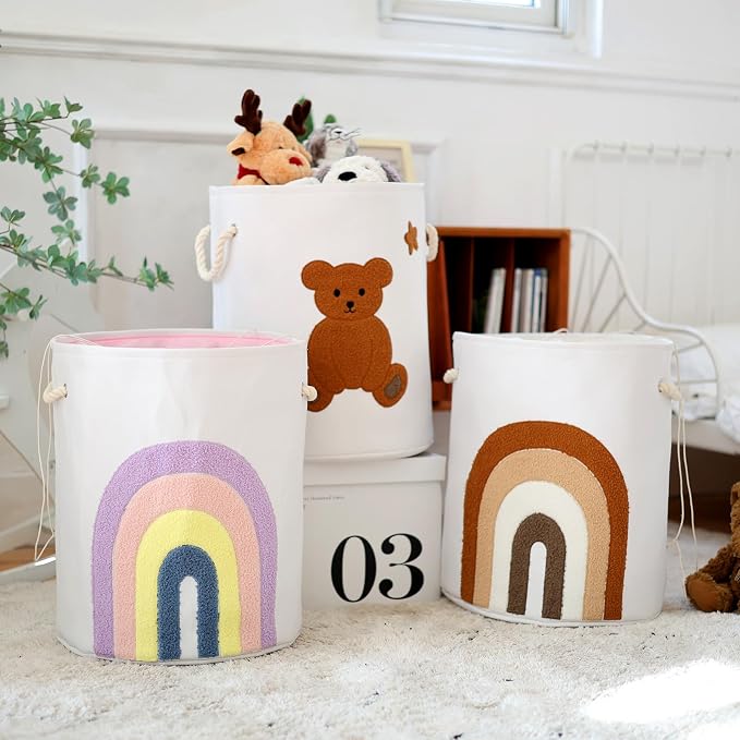 INough Large Laundry Basket Tall Baskets Storage - Image 9