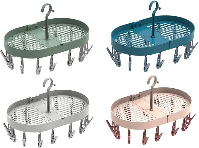 Pilipane Hanging Laundry Drip Hanger, Foldable Rotatable Clothe Drying Rack by Pilipane