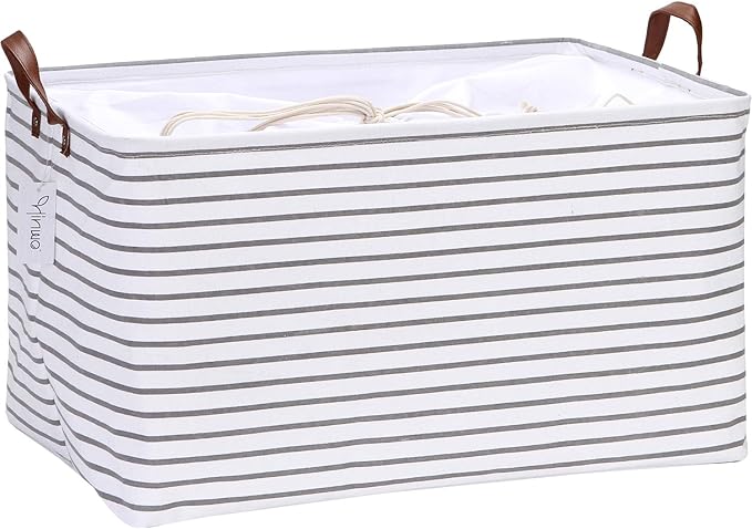 Hinwo 70L Extra Large Storage Bins, Closet Organizers and Storage, Foldable by Hinwo