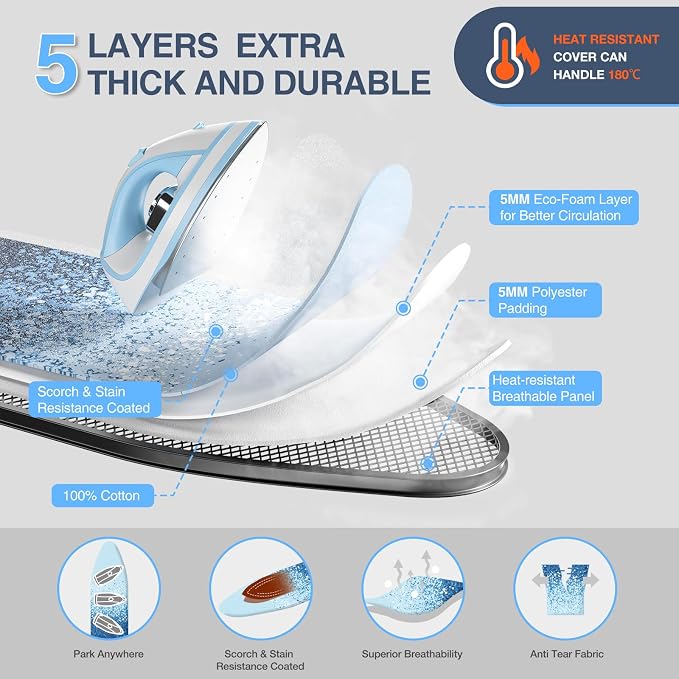 APEXCHASER Ironing Board Full Size - Image 5