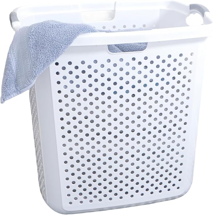 2.5 Bushel Heavy-Duty Laundry Hamper – Extra Large 90L Plastic Basket, 360° by Unknown