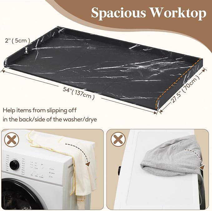 Lifewit Washer Dryer Countertop, Melamine Covers - Image 2