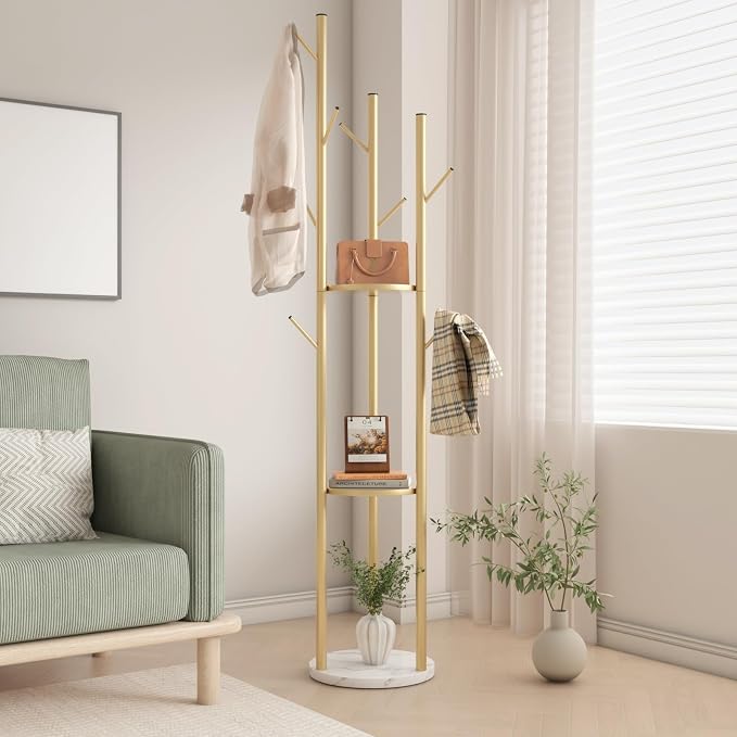 TIEOU Metal Coat Rack, Coat Tree - Image 7