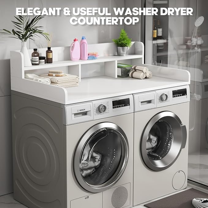 Washer Dryer Countertop, Laundry Wood Shelf Topper - Image 6