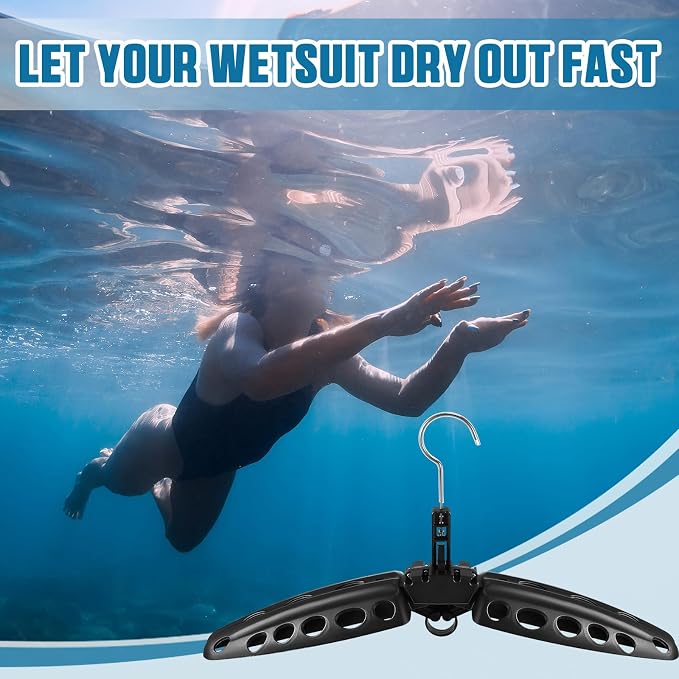 Mifoci 6 Pcs Wetsuit Hanger Foldable Surfing Suit Scuba Hangers Folding Vented - Image 6