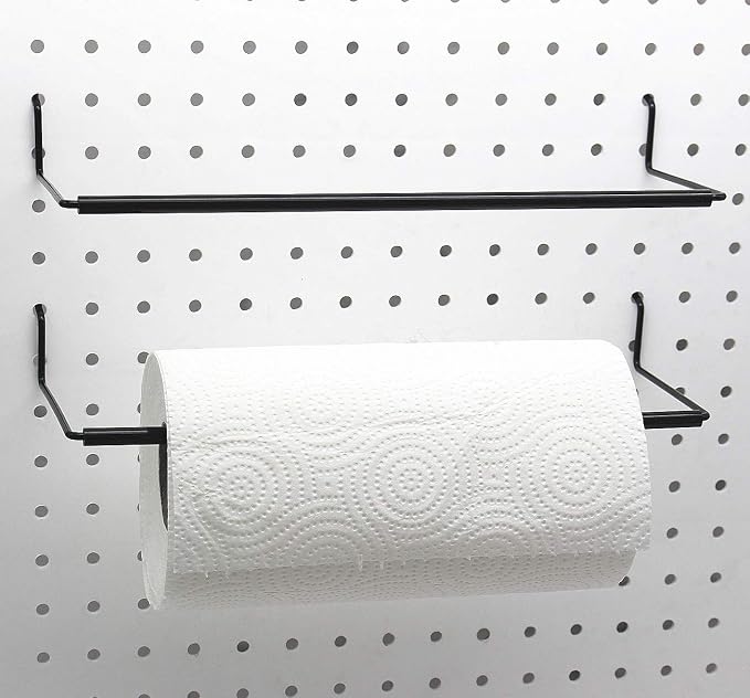 Paper Towel Holder for Pegboard, Extendable, Fit Any Standard Pegboard by Unknown