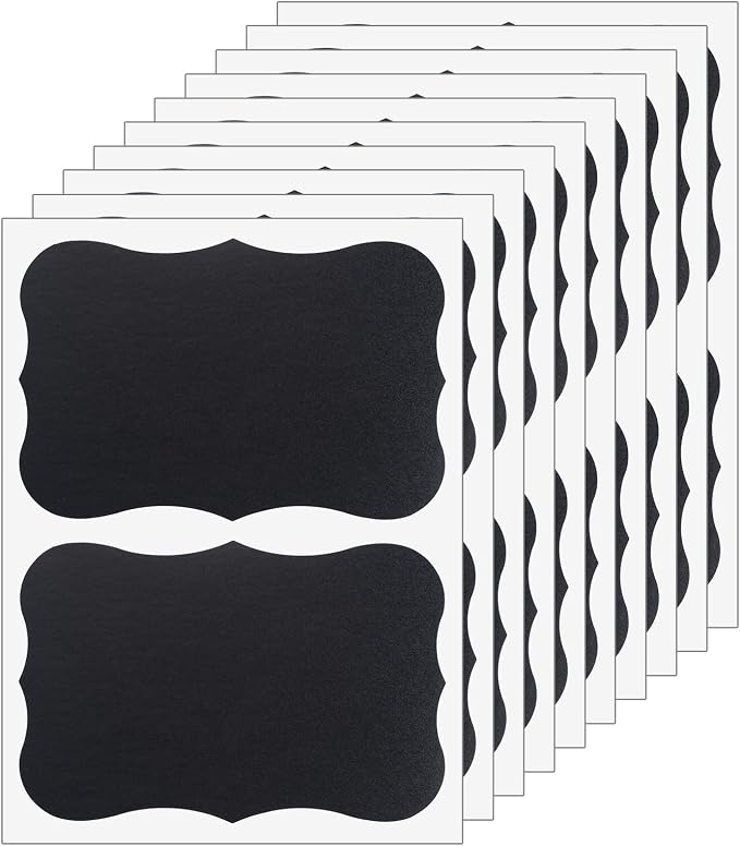 ONUPGO Large Chalkboard Labels, 4 x 6 Reusable Blackboard Stickers Waterproof - Image 2