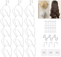 LINFIDITE 15 Pack Baseball Hat Rack Hanger Holder Organizer Multi Hook Wall by LINFIDITE