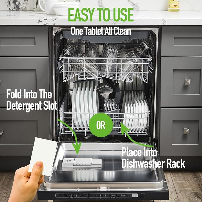 Dishwasher Detergent Sheets 100 Loads Eco Friendly Dishwasher Detergent - Image 2
