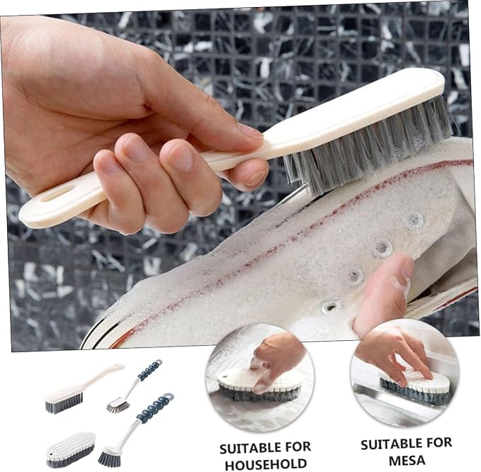 GALPADA 4pcs Kitchen Cleaning Pot Brush Set Dish Brush Straw Cleaner Bathroom - Image 9