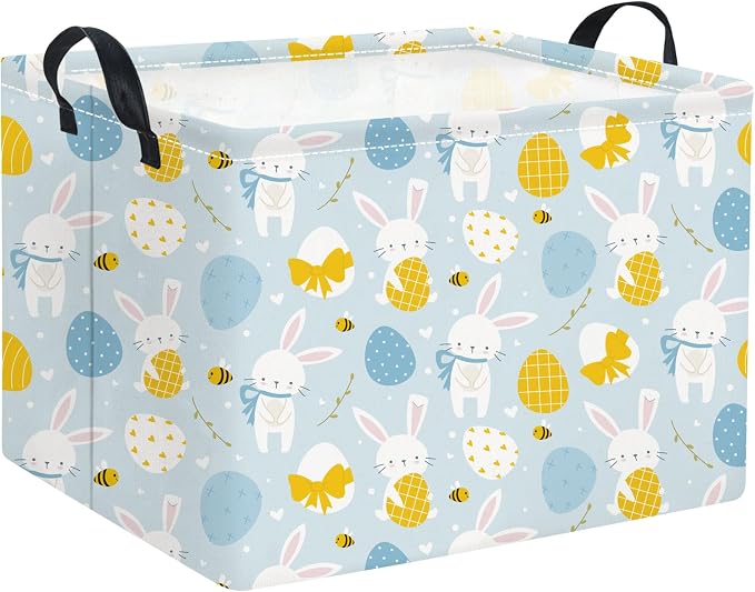 Rectangular Easter Basket Kids Storage Basket Gift Basket Baby Storage Basket by TIBAOLOVER