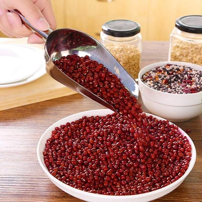 4 Pieces Small Stainless Steel Scoops, 3-oz Small Measuring Spoons Scoops - Image 4