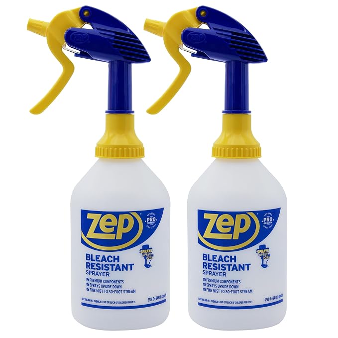 Zep Bleach Resistant Professional Sprayer Bottle - 32 oz - ZUPRO2-30 Foot by Zep