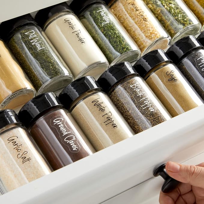 Talented Kitchen 272 Spice Labels Stickers, Water Resistant - Image 2
