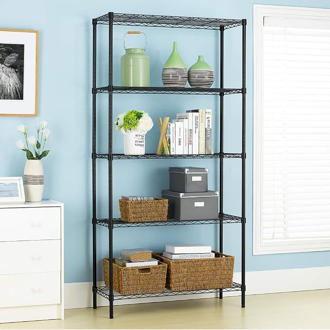 Meet perfect 5-Tier Heavy Duty Wire Shelving Unit, NSF Certified Steel Organizer - Image 2