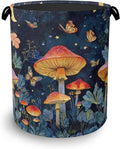 Mushroom Laundry Basket, Butterfly Moon Foldable Oxford Cloth Tote Bag Laundry by Unknown