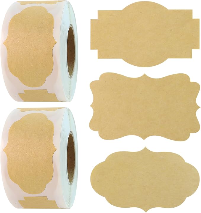 600 PCS 1.2" X 2" Present Tags Name Labels Sticker, Canning Labels by Unknown