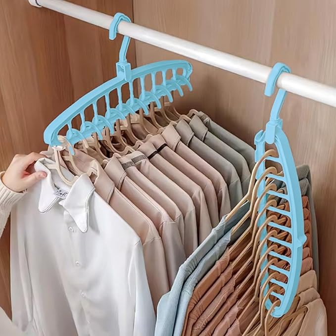 Closet Organizer Hangers – Space Saving Bar, Garment Holder | Multi-Hole - Image 3