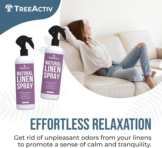 TreeActiv Natural Linen Spray, 8 fl oz, Lavender - Image 3