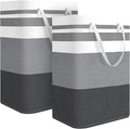 2-Pack Large Laundry Bag, Waterproof, Collapsible Tall Clothes Hamper by Unknown