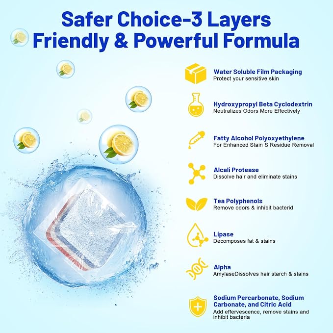 Washing Machine Cleaner -15 Pack, Formulated - Image 3