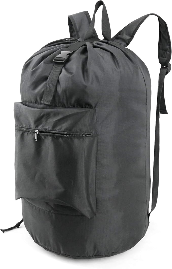 BeeGreen Laundry Bag Backpack w Adjustable Shoulder Straps College Dorm by BeeGreen