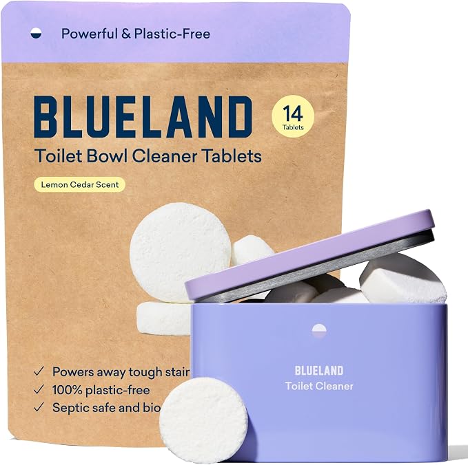 BLUELAND Dishwasher & Laundry Detergent & Toilet Cleaner Tablet Trio | - Image 8
