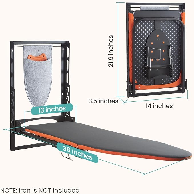Seiritex Wall Mounted Ironing Board - Image 7