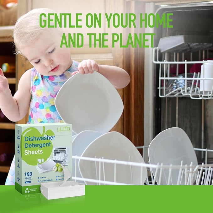 Dishwasher Detergent Sheets 100 Loads Eco Friendly Dishwasher Detergent - Image 6