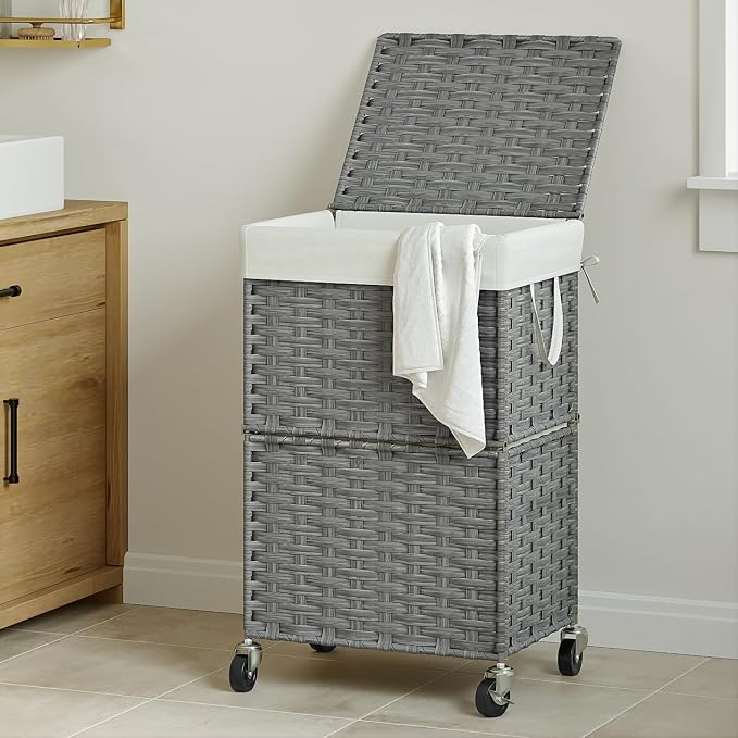 Chrislley 90L Slim Laundry Hamper - Image 2
