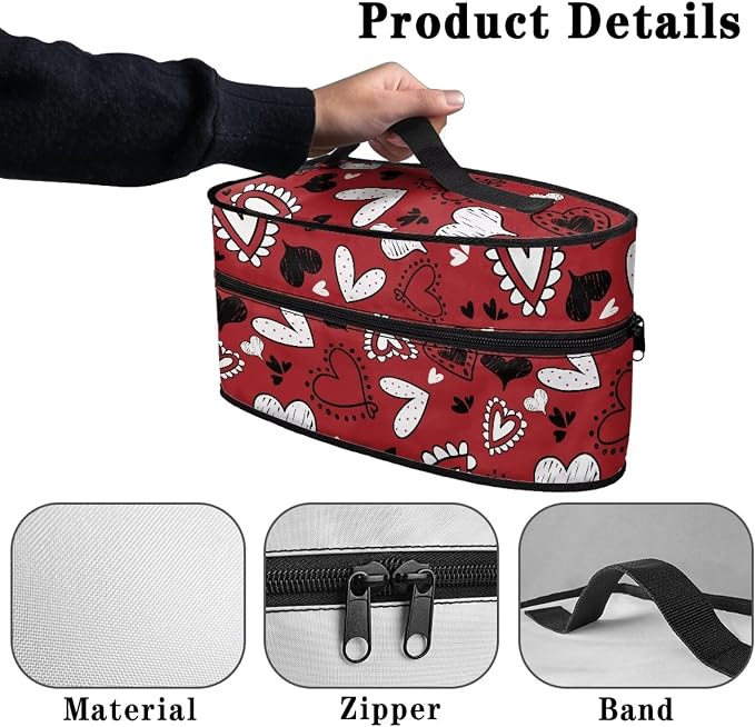 Red Love Heart Iron Storage Case - Image 5
