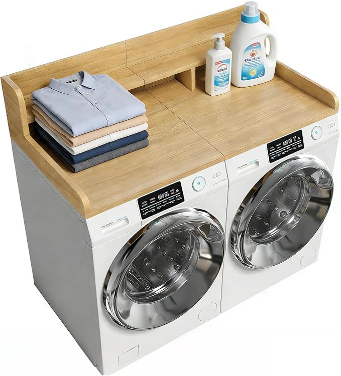Washer Dryer Countertop with Shelf, Double Layer Organizer - Image 9