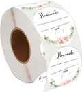 2 Inch Watercolor Greenery Canning Stickers 500 Pcs Write on Date Contents by Unknown