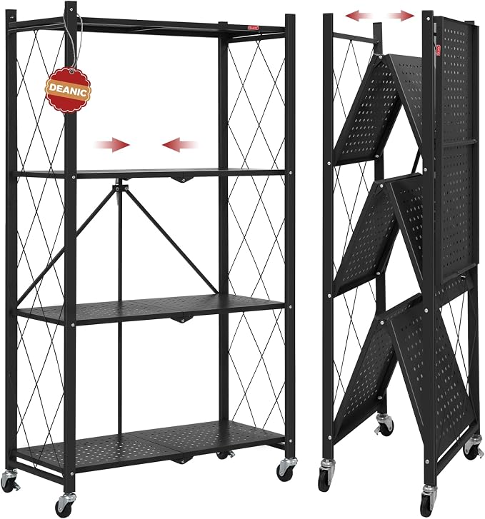 DEANIC 4 Tier Foldable Storage Shelves by ShowNow