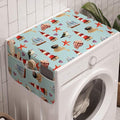 Lunarable Seagulls Washing Machine Organizer, Nautical Pattern by Lunarable