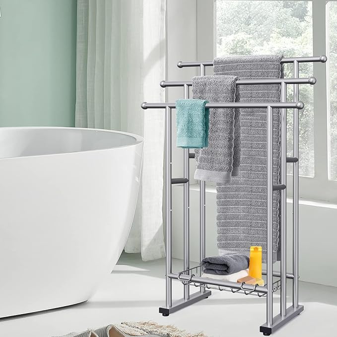 40" Tall Freestanding Towel Racks - Image 3