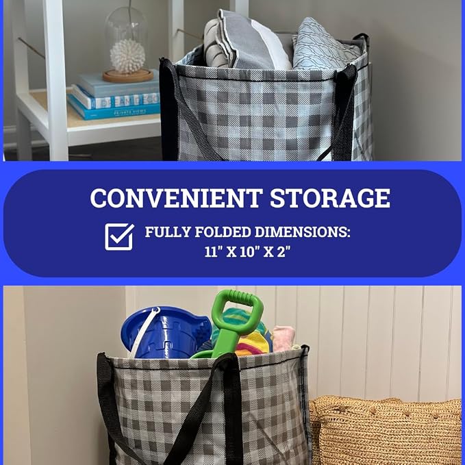 DURASACK Heavy Duty Storage Tote Bag 22-Gallon Rugged Woven Polypropylene - Image 4