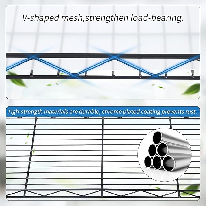Meet perfect 4-Tier Wire Shelving Unit - Image 5